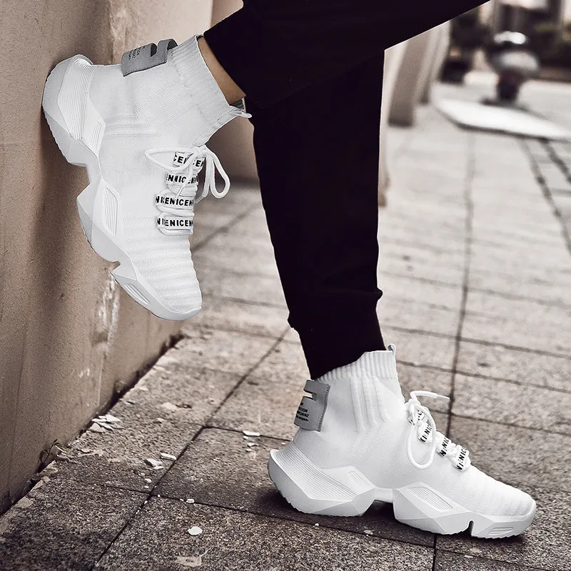 Casual High-Top Shoes Net Red Socks Trendy Shoes Men Shoes