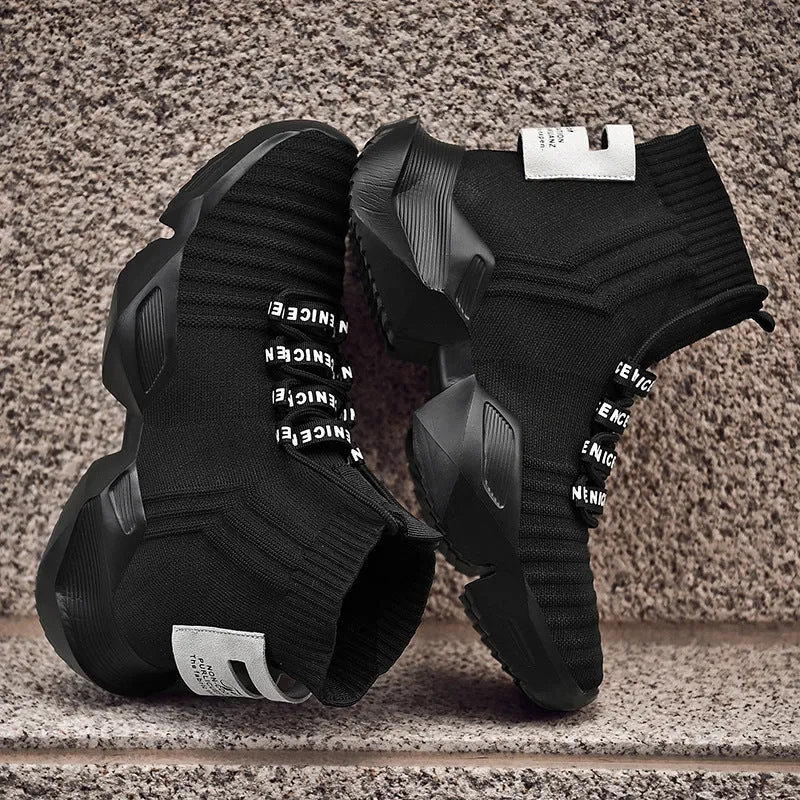 Casual High-Top Shoes Net Red Socks Trendy Shoes Men Shoes