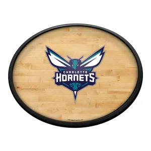 Charlotte Hornets: Hardwood - Oval Slimline Lighted Wall Sign