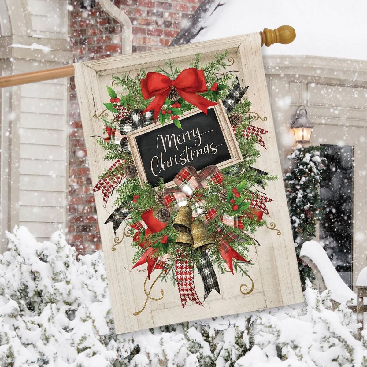 Christmas Swag House Flag 40" x 28"