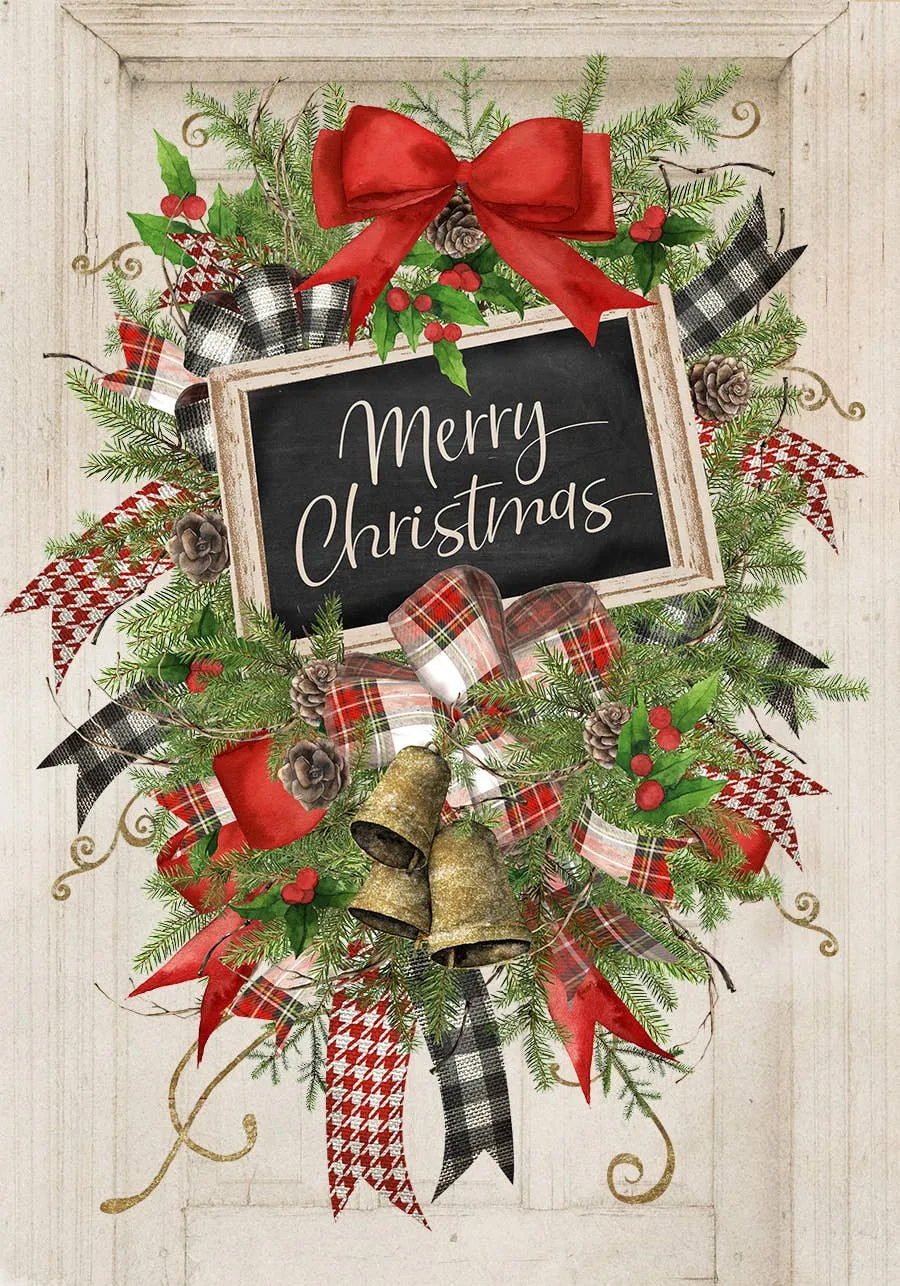 Christmas Swag House Flag 40" x 28"