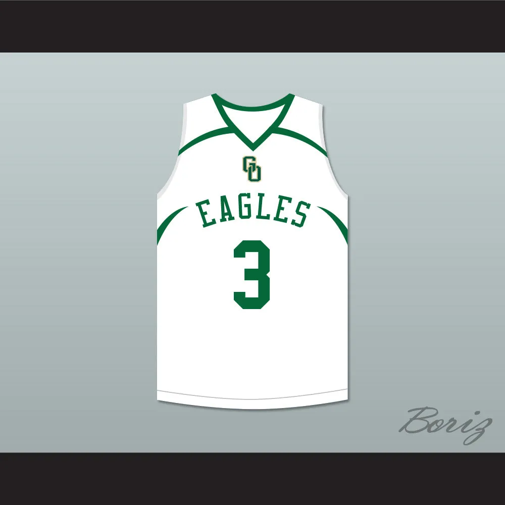 CJ McCollum 3 GlenOak High School White Basketball Jersey