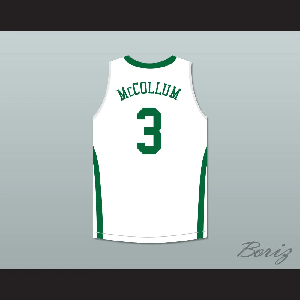CJ McCollum 3 GlenOak High School White Basketball Jersey