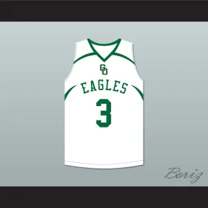 CJ McCollum 3 GlenOak High School White Basketball Jersey