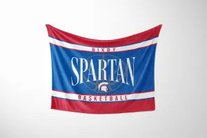 CLASSIC BIXBY BASKETBALL GRAY SHERPA BLANKET