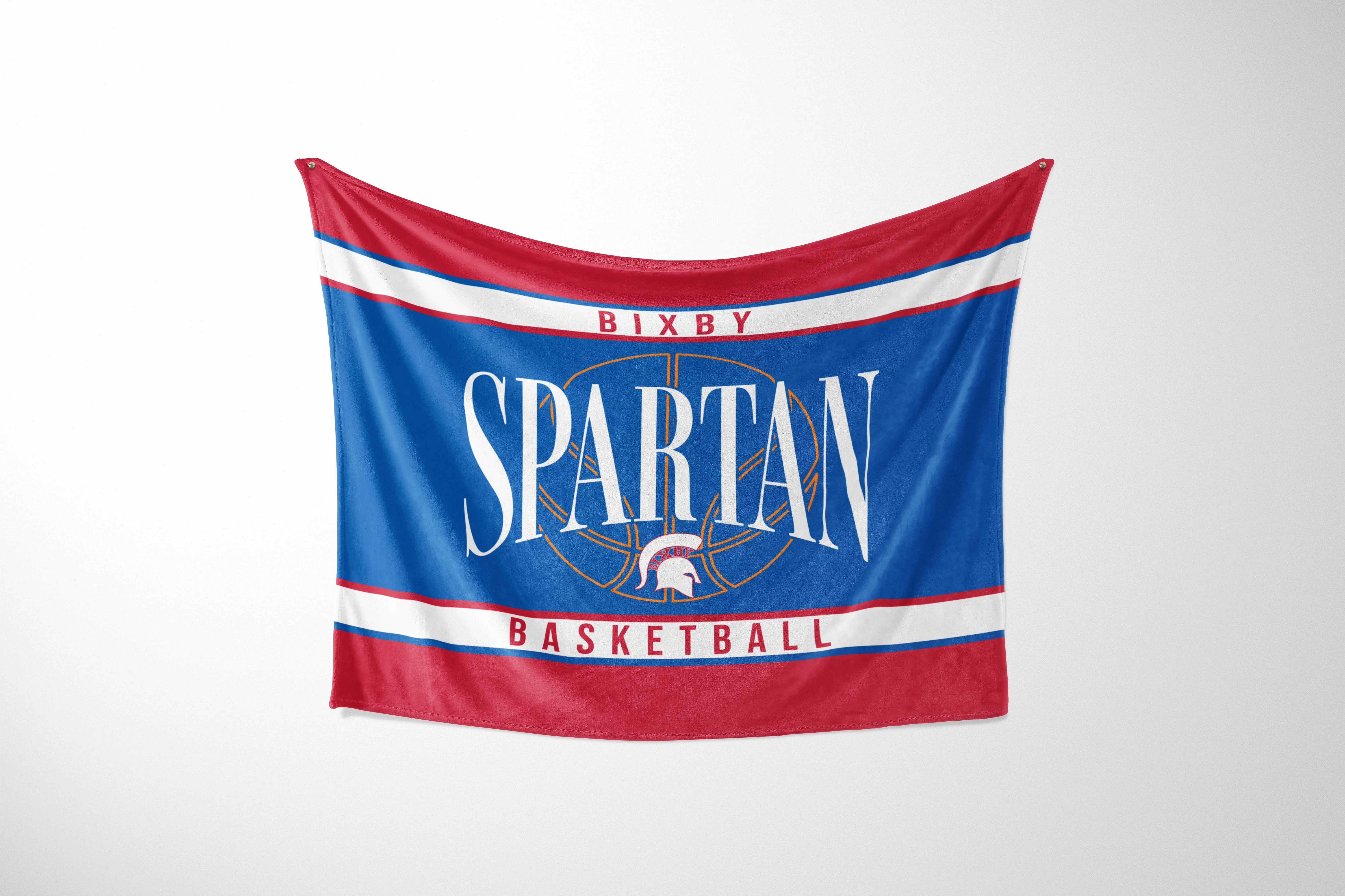 CLASSIC BIXBY BASKETBALL GRAY SHERPA BLANKET