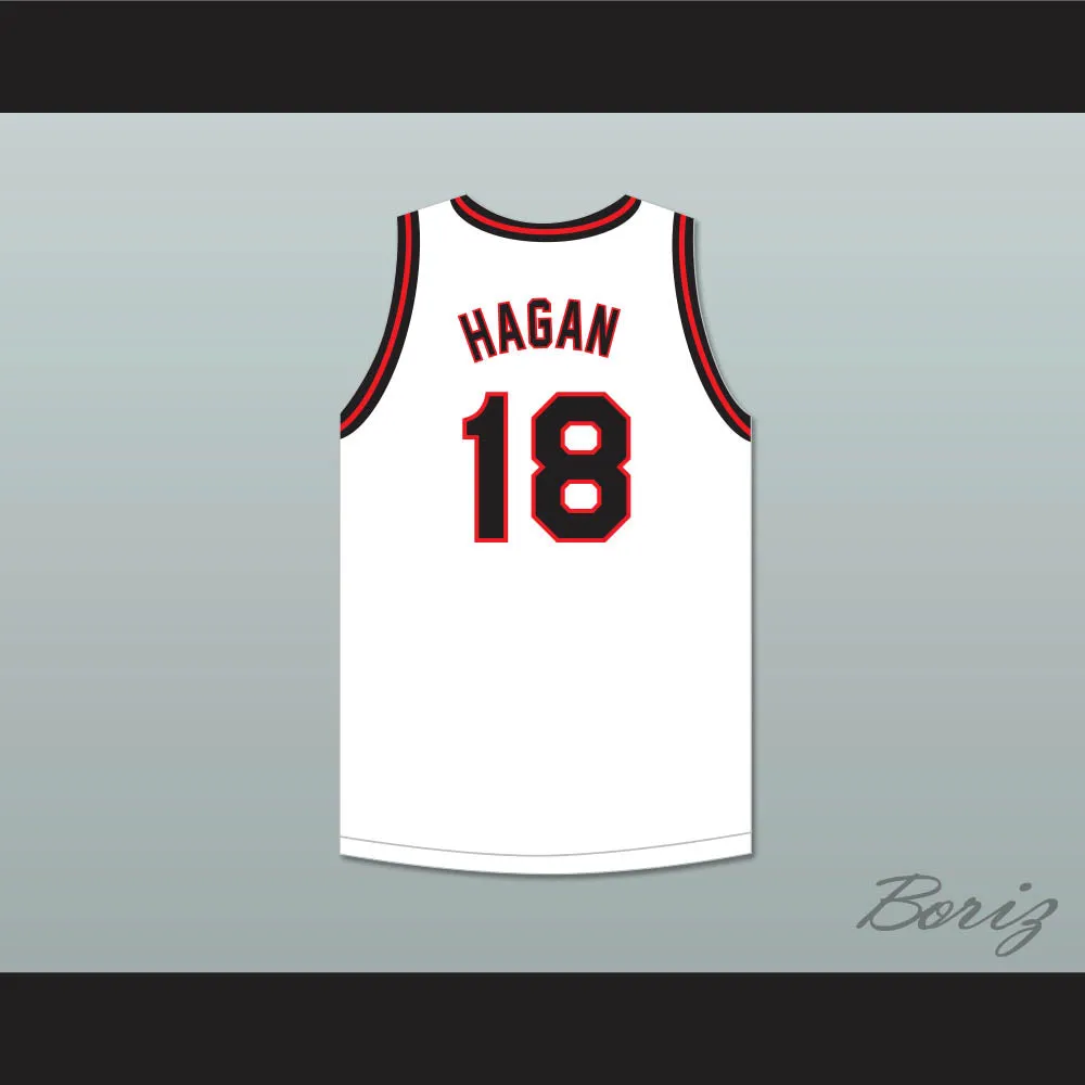 Cliff Hagan 18 Owensboro High School Red Devils White Basketball Jersey 2