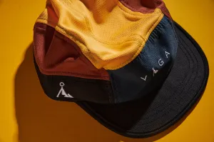 Club Cap - Ocean Blue, Yellow & Brown