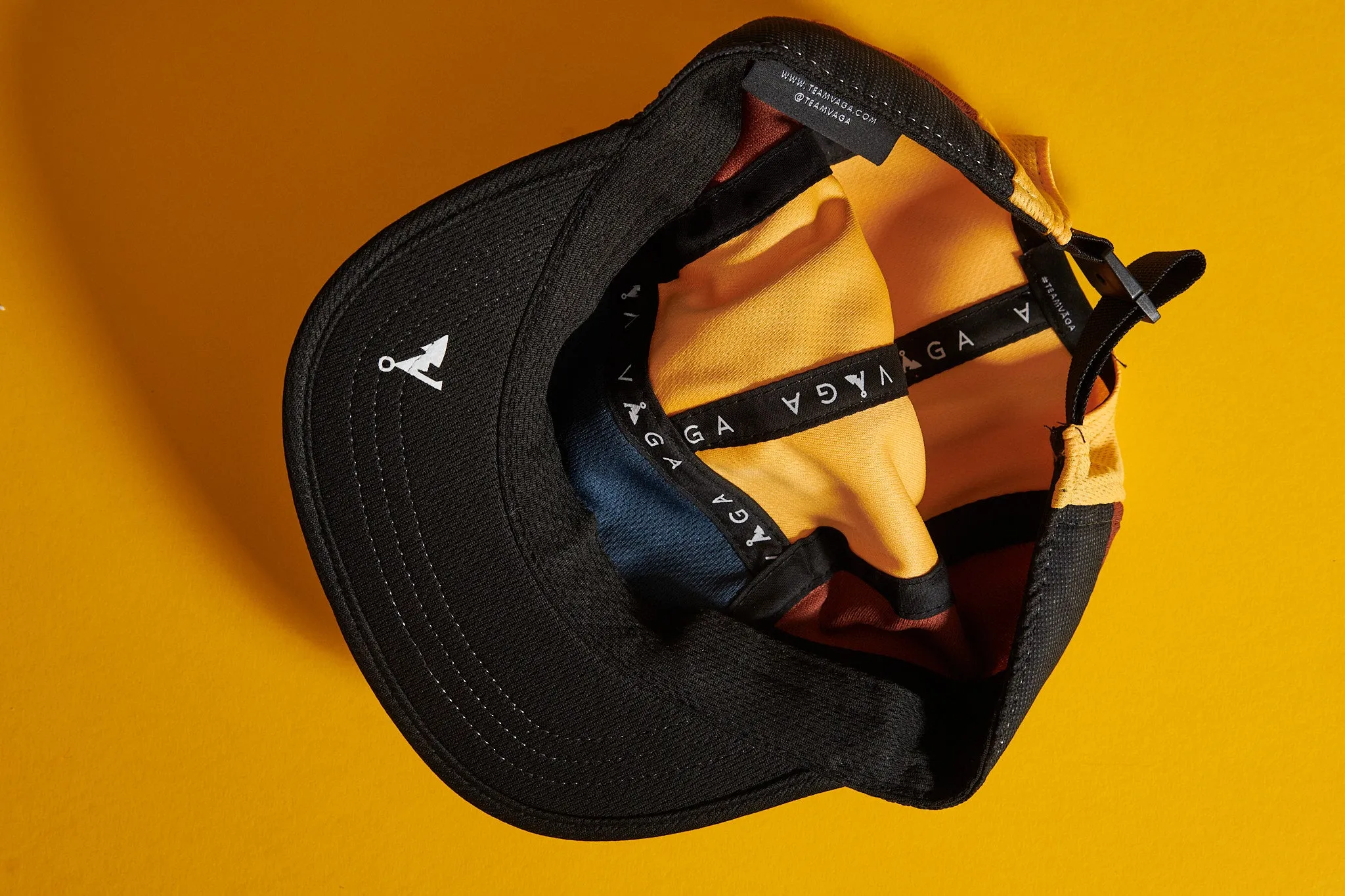 Club Cap - Ocean Blue, Yellow & Brown