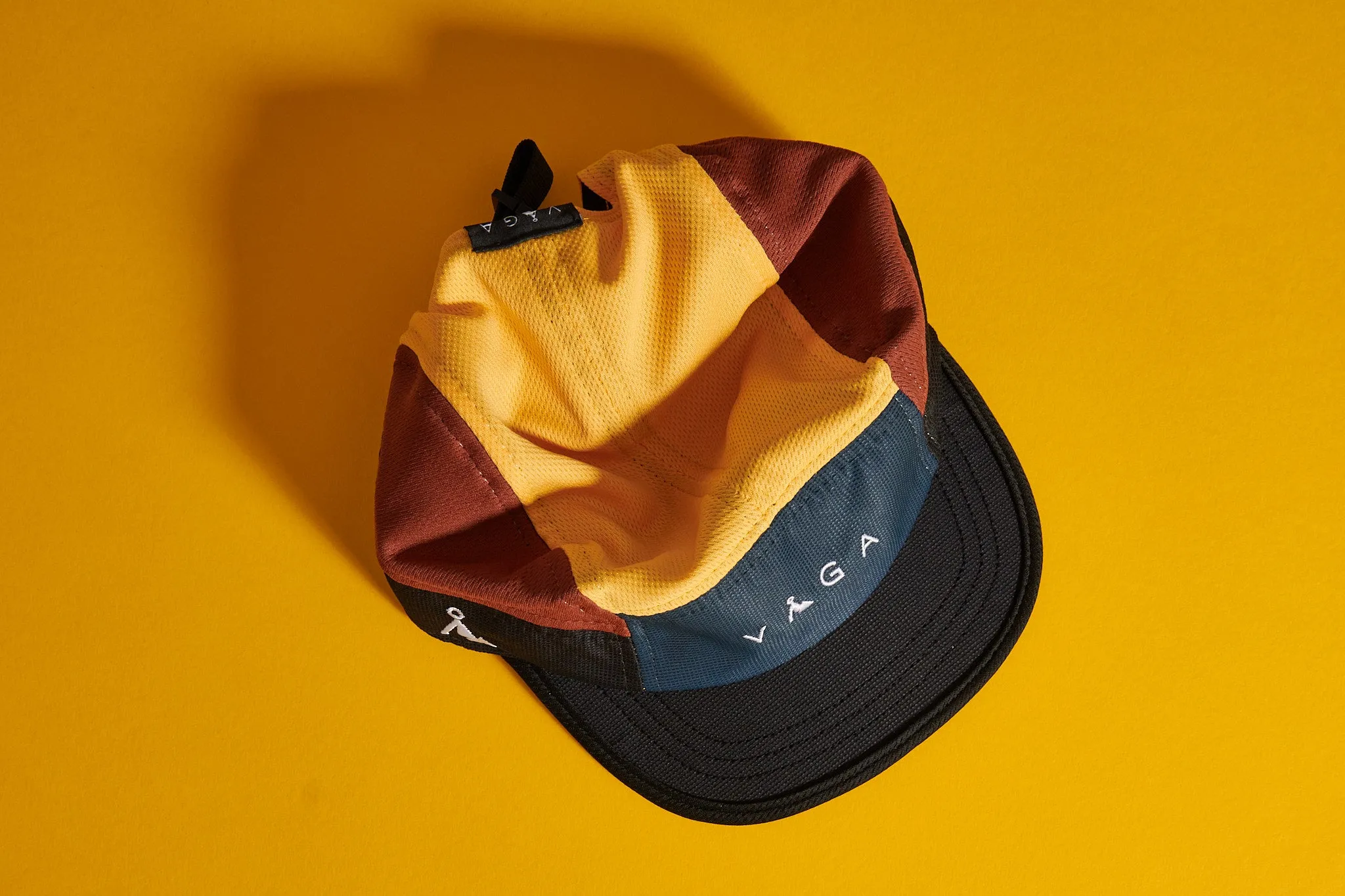 Club Cap - Ocean Blue, Yellow & Brown