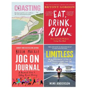 Coasting Elise Downing, Eat,Drink,Run, Jog on Journal,Limitless 4 Books Set