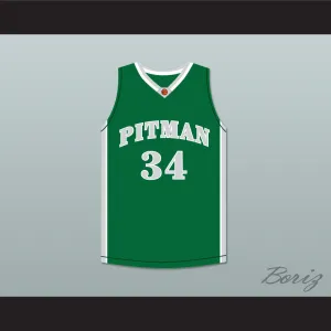 Colin Kaepernick 34 John H. Pitman High School Pride Green Basketball Jersey 2