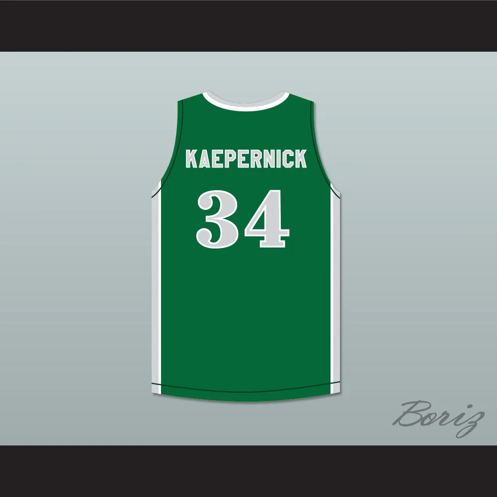 Colin Kaepernick 34 John H. Pitman High School Pride Green Basketball Jersey 2