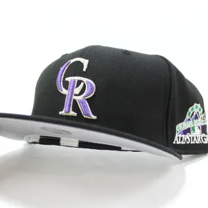 Colorado Rockies 1998 All Star Game New Era 59Fifty Fitted Hat (Black Gray Under Brim)