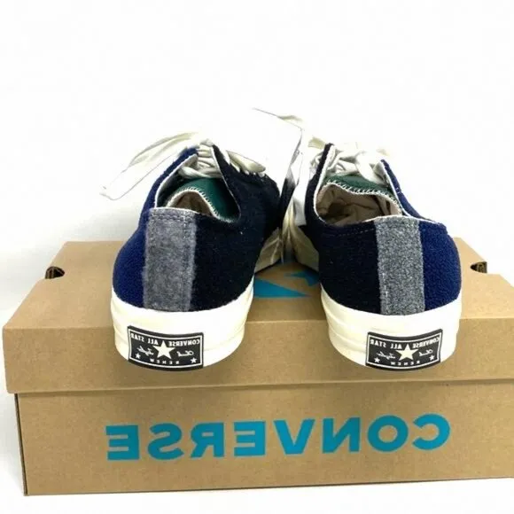 Converse Chuck 70 OX Low Top Blue Green Men’s Fleece 172268C Size Skate Sneakers