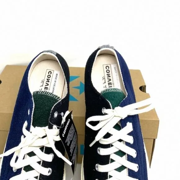 Converse Chuck 70 OX Low Top Blue Green Men’s Fleece 172268C Size Skate Sneakers