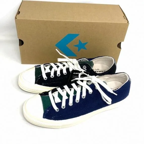 Converse Chuck 70 OX Low Top Blue Green Men’s Fleece 172268C Size Skate Sneakers