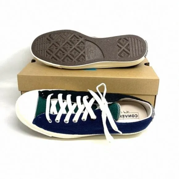 Converse Chuck 70 OX Low Top Blue Green Men’s Fleece 172268C Size Skate Sneakers