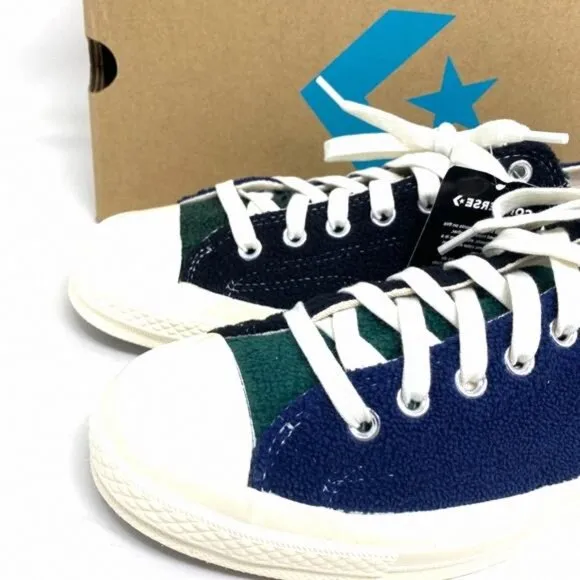 Converse Chuck 70 OX Low Top Blue Green Men’s Fleece 172268C Size Skate Sneakers