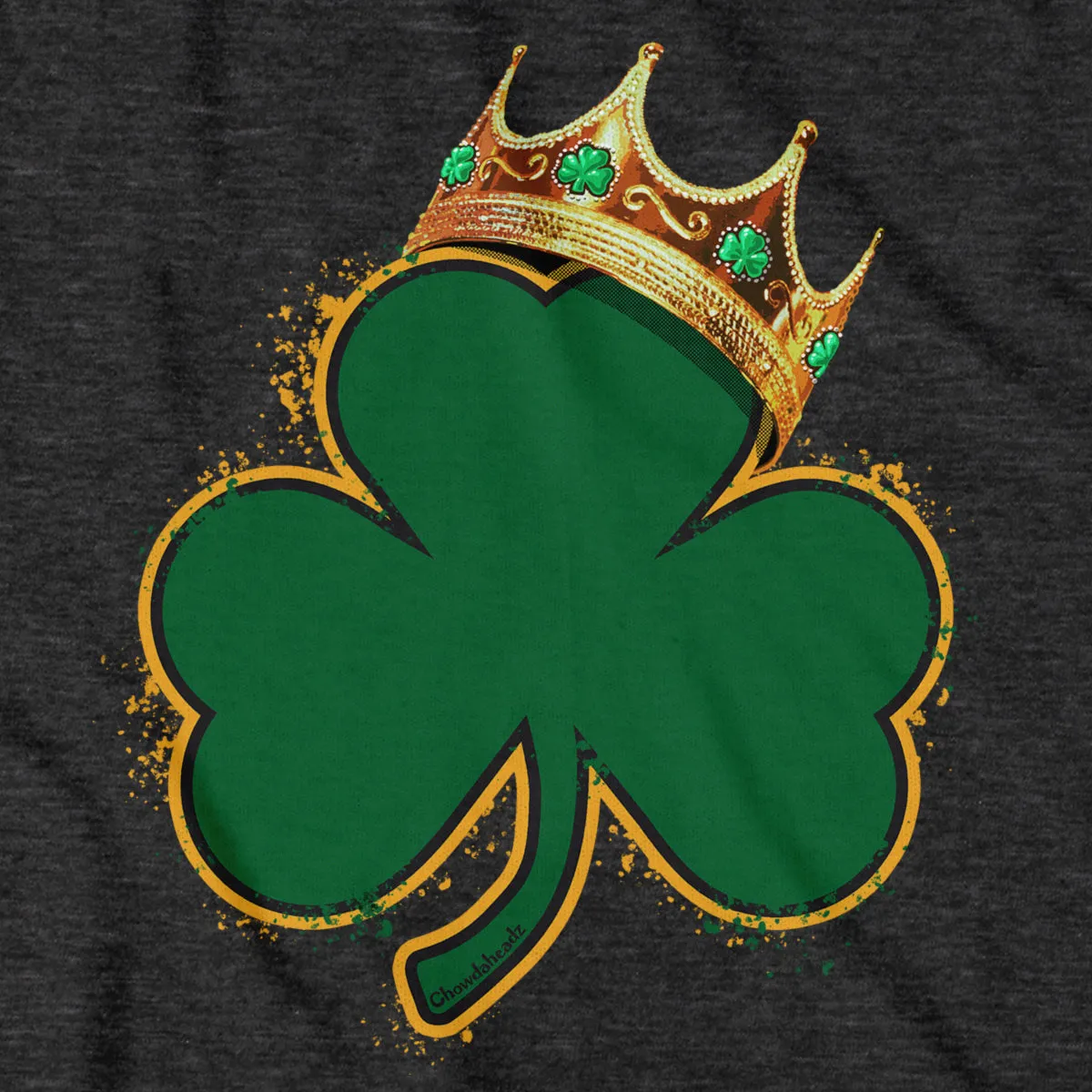 Crowned Shamrock Boston Basketball Champions Youth T-Shirt