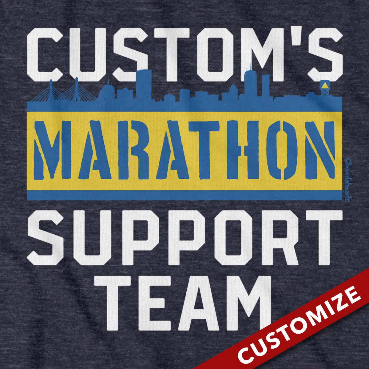 Custom Name's Marathon Support Team Hoodie