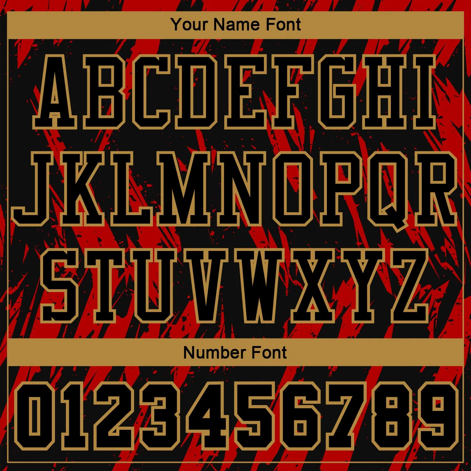 Custom Red Black-Old Gold Round Neck Sublimation Basketball Suit Jersey