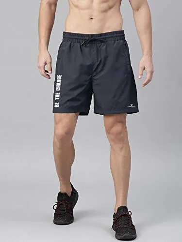 D-passion Men's Regular Shorts (MS PRNT 00010 NAVY XL_Navy Blue_X-Large)