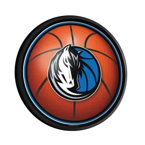 Dallas Mavericks: Basketball - Round Slimline Lighted Wall Sign