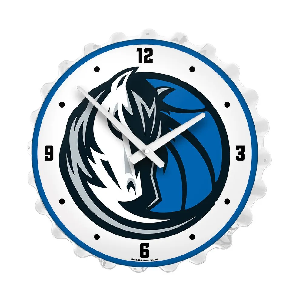Dallas Mavericks: Bottle Cap Lighted Wall Clock
