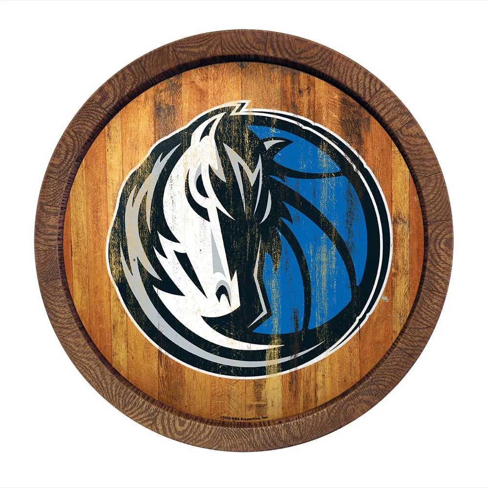 Dallas Mavericks: "Faux" Barrel Top Sign