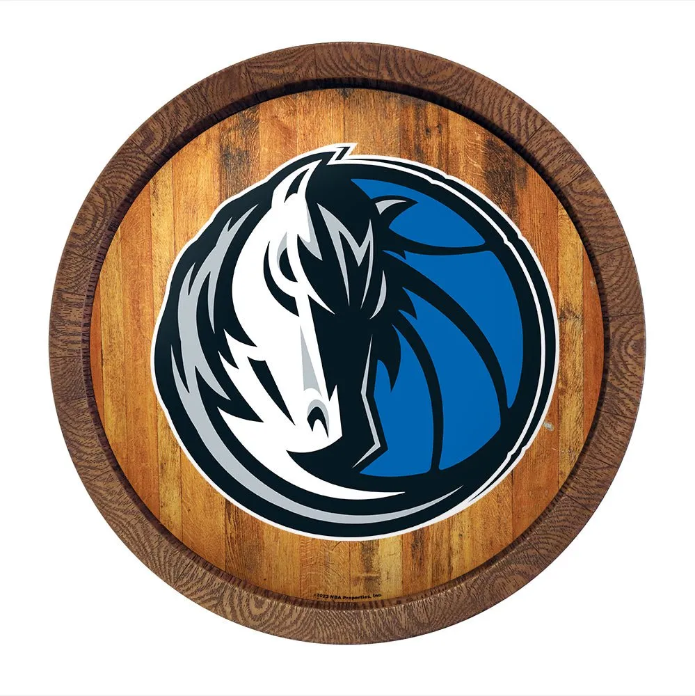 Dallas Mavericks: "Faux" Barrel Top Sign