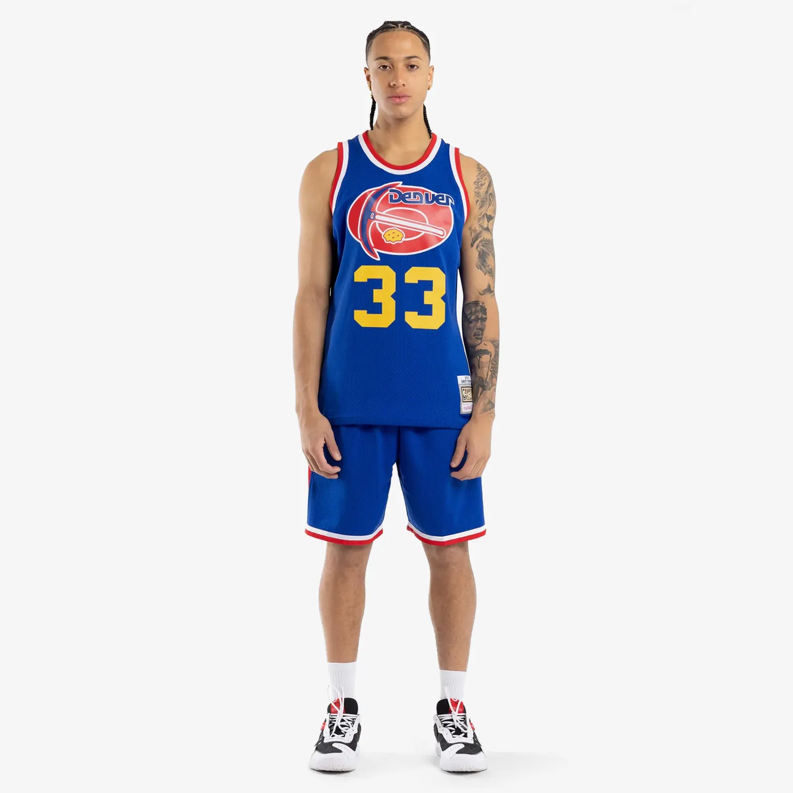 David Thompson Denver Nuggets 75-76 HWC Swingman Jersey - Royal Blue