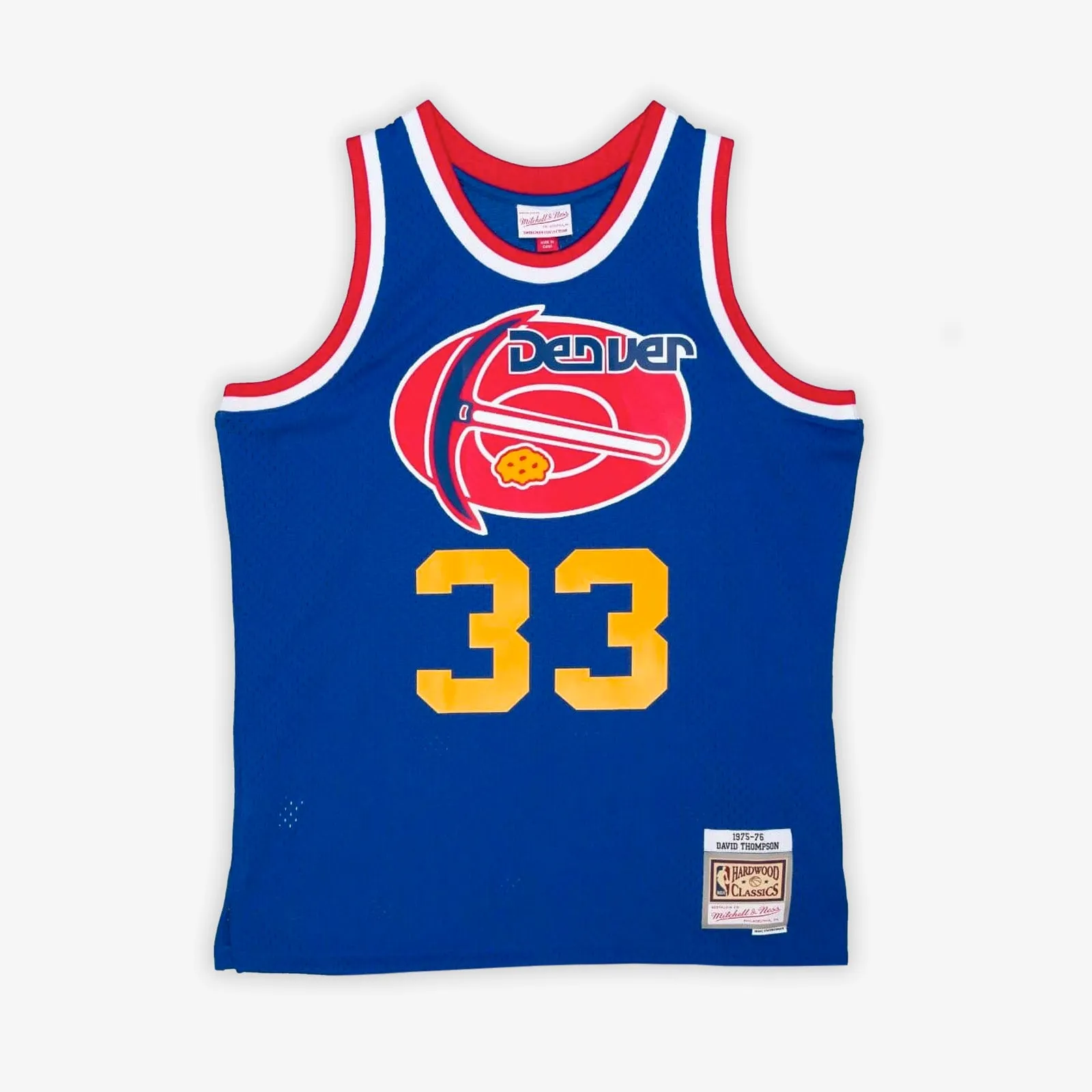 David Thompson Denver Nuggets 75-76 HWC Swingman Jersey - Royal Blue