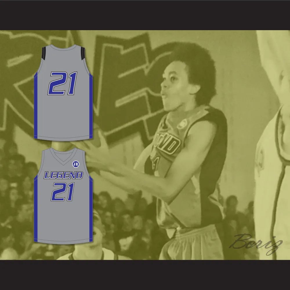 Derrick White 21 Legend High School Titans Gray Basketball Jersey 1