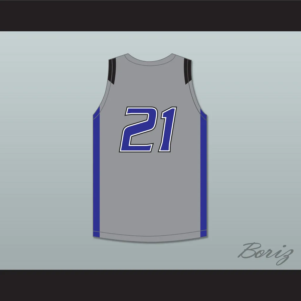 Derrick White 21 Legend High School Titans Gray Basketball Jersey 1