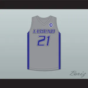 Derrick White 21 Legend High School Titans Gray Basketball Jersey 1