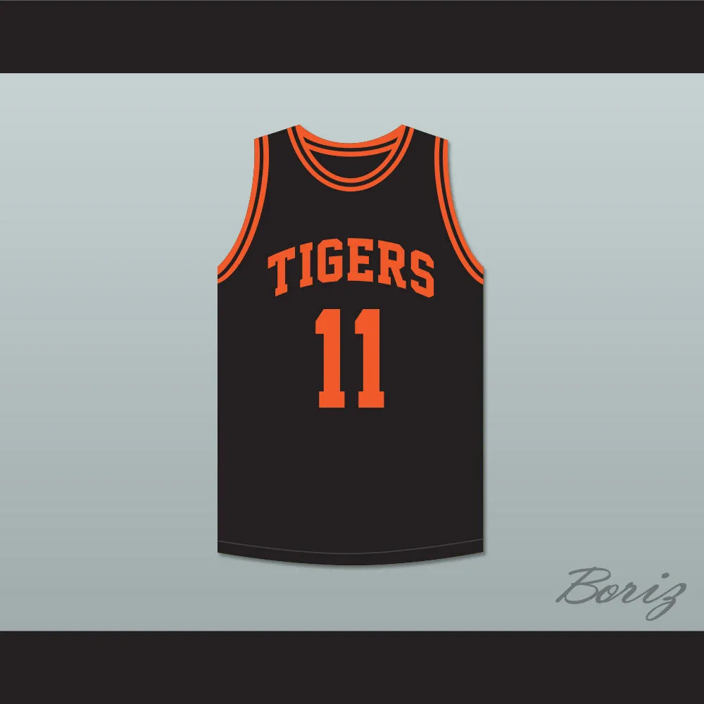 Detlef Schrempf 11 Centralia High School Tigers Black Basketball Jersey 2