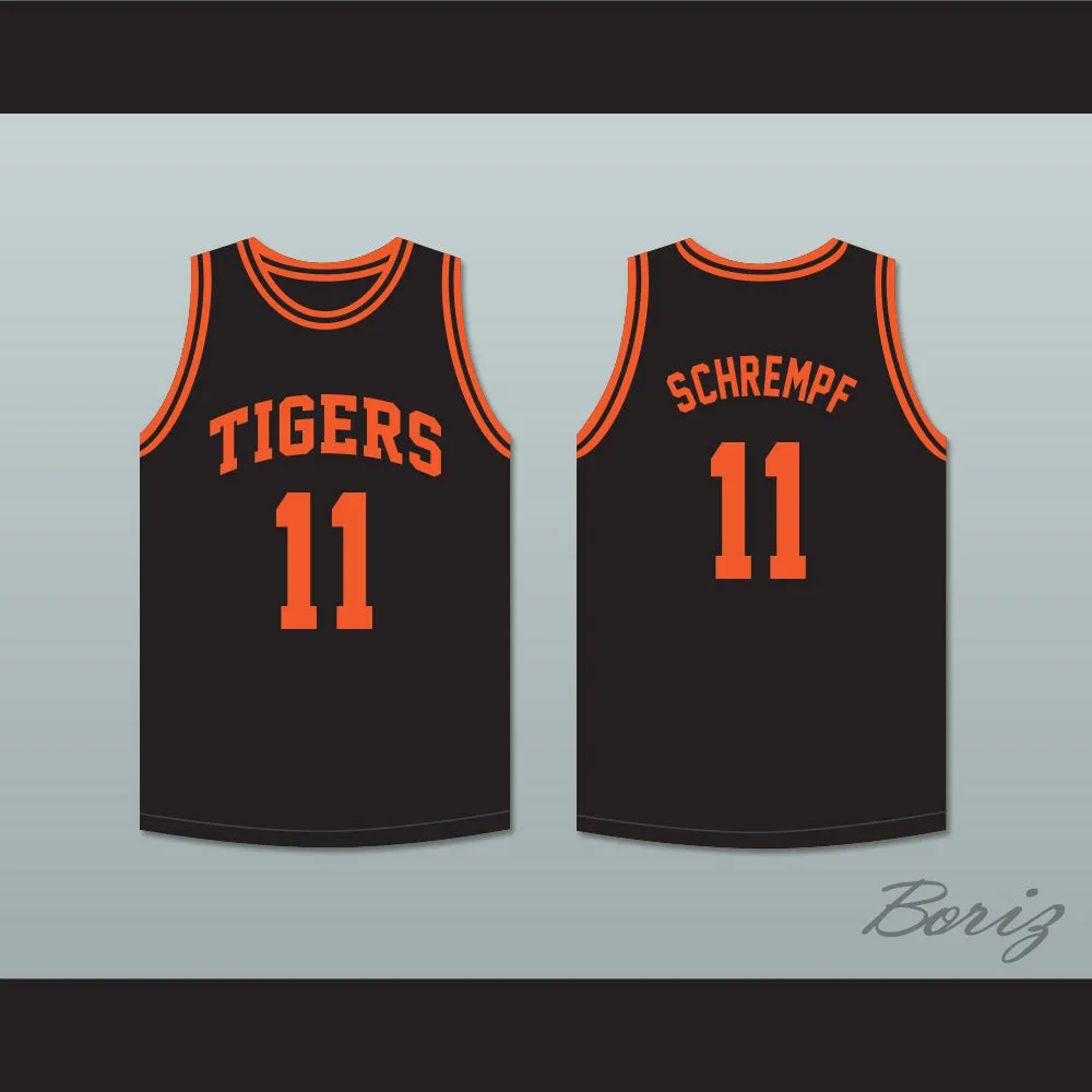 Detlef Schrempf 11 Centralia High School Tigers Black Basketball Jersey 2