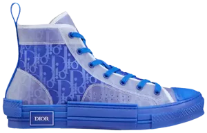 Dior B23 High 'Dior Oblique - Blue' Sneakers for Men