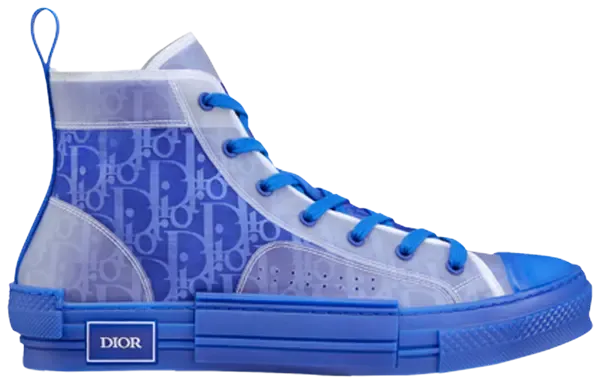 Dior B23 High 'Dior Oblique - Blue' Sneakers for Men