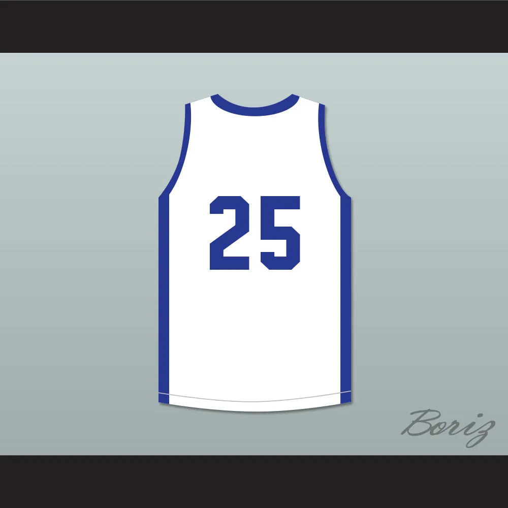 Doc Rivers 25 Push Excel Pro Basketball Classic White Basketball Jersey 1985 Charity Event