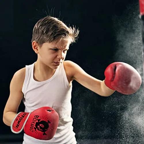 Dtown Kids Boxing Gloves 4oz 6oz Youth Boxing Gloves for Age 3 to 7 Years, Boys and Girls Training Boxing Gloves for Punching Bag, Kickboxing, Muay Thai, MMA