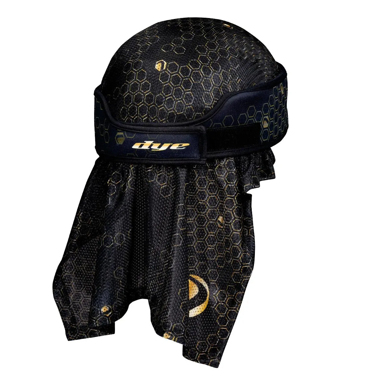 Dye X Halo Paintball Head Wrap - Hypercam Black/Gold