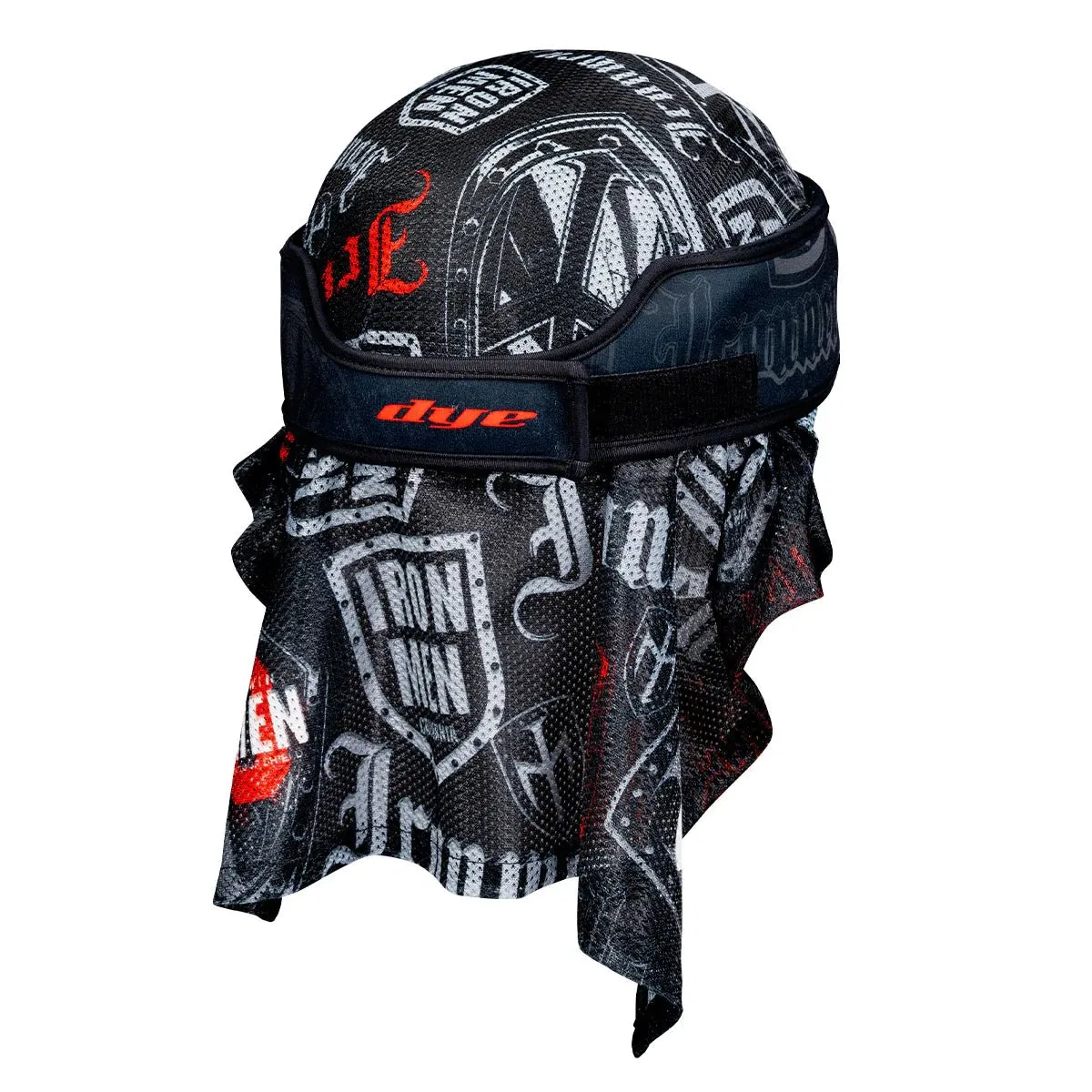 Dye X Halo Paintball Head Wrap - IM Shields 40 Blach/Red
