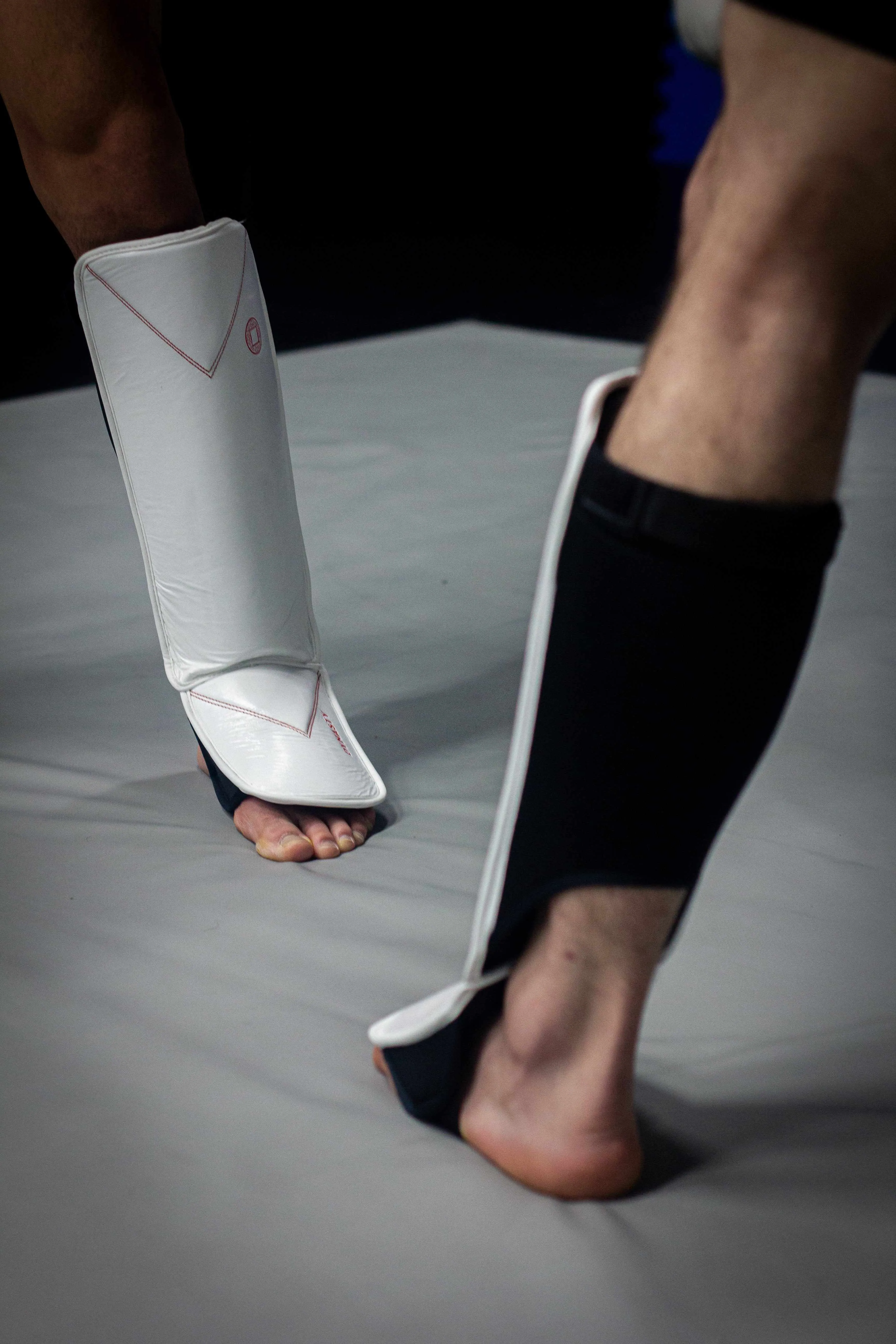 Dynasty Diamond Pro MMA Shin Guards (White / Red)