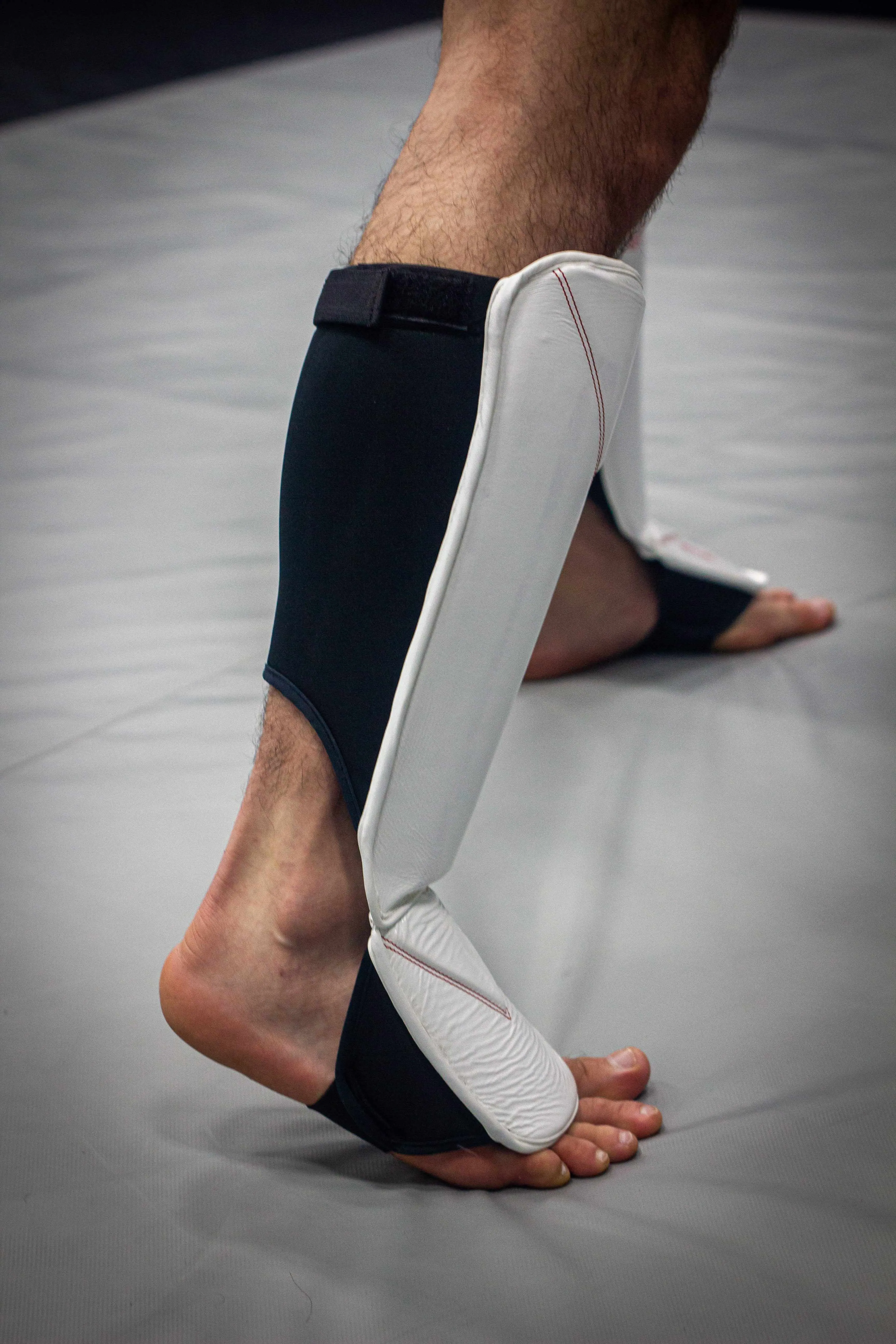 Dynasty Diamond Pro MMA Shin Guards (White / Red)