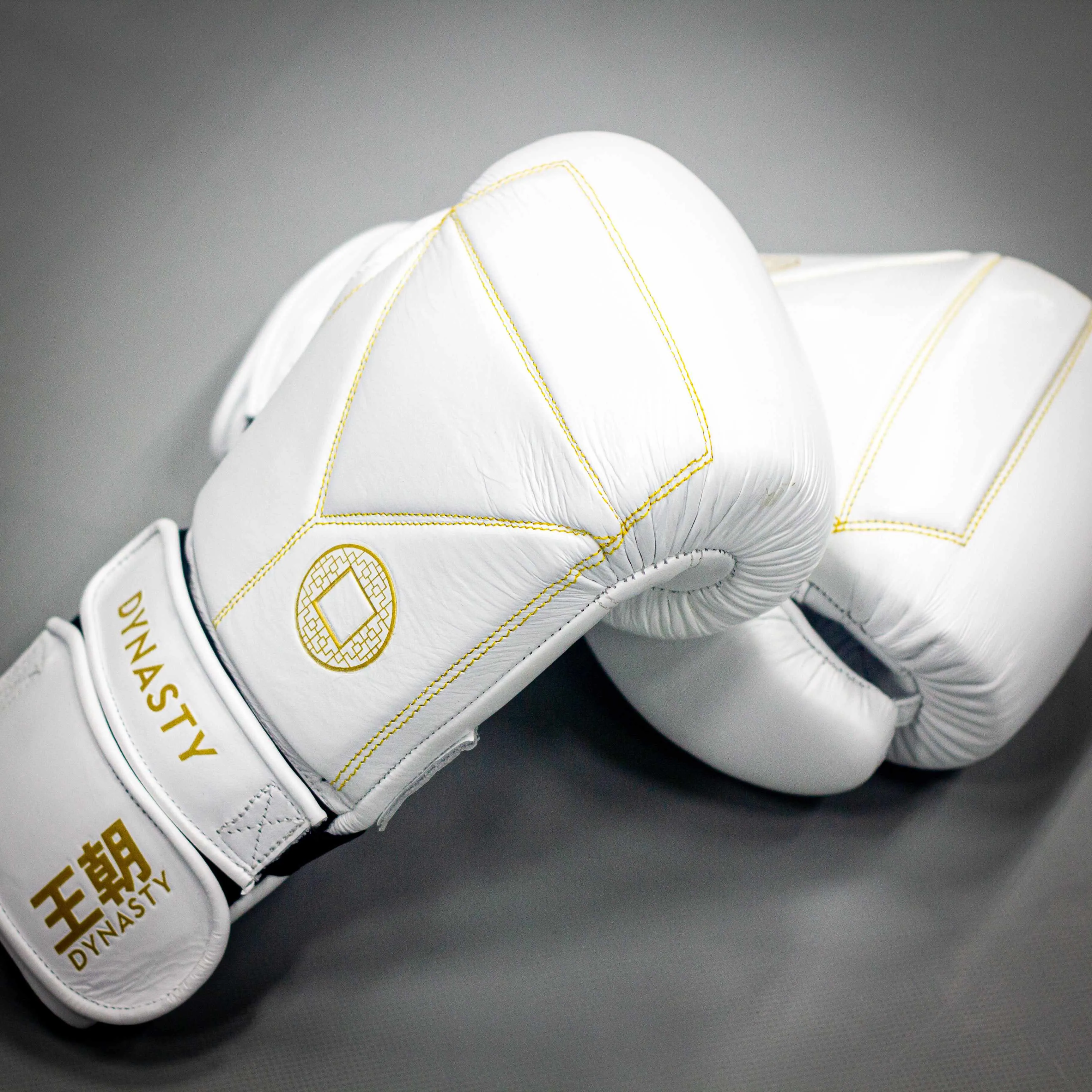 Dynasty Diamond Pro Training Gloves (White / Gold)