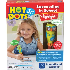 Educational Insights Hot Dots Jr. Succeeding in School with Highlights Set