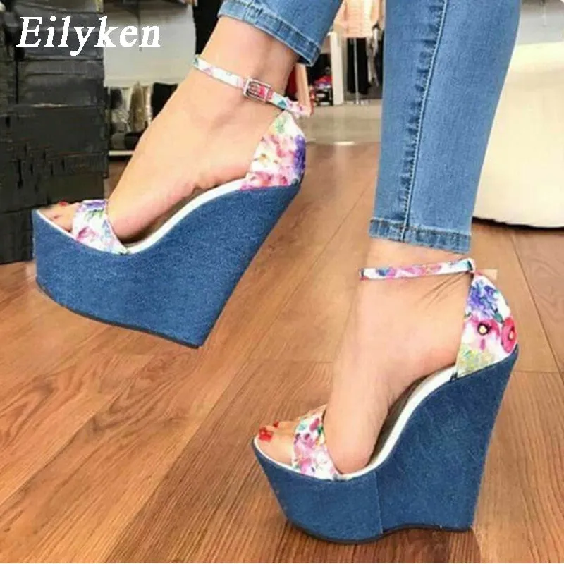 Eilyken Denim Sandals