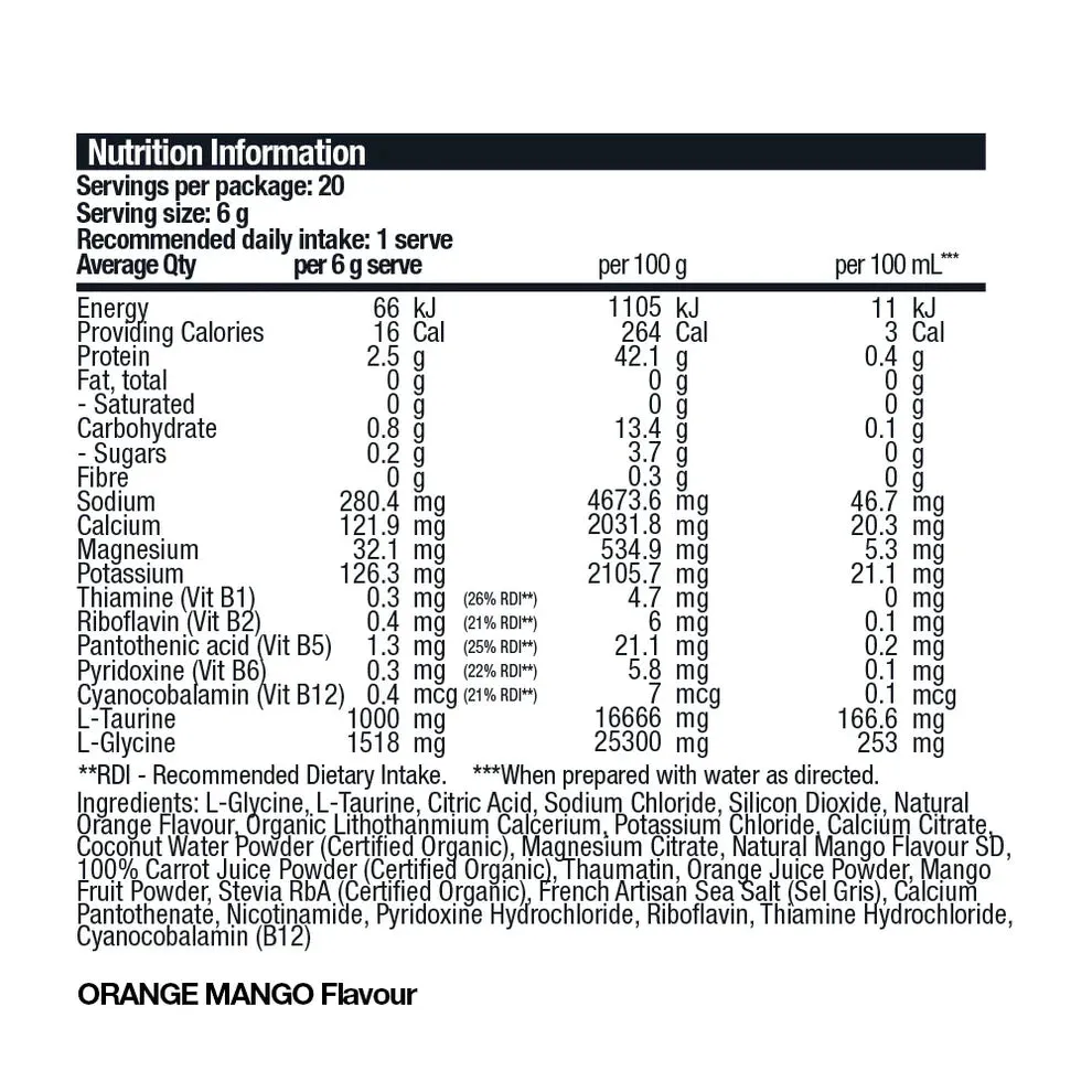 Electrolyte Plus Hydration Mix by Body Science